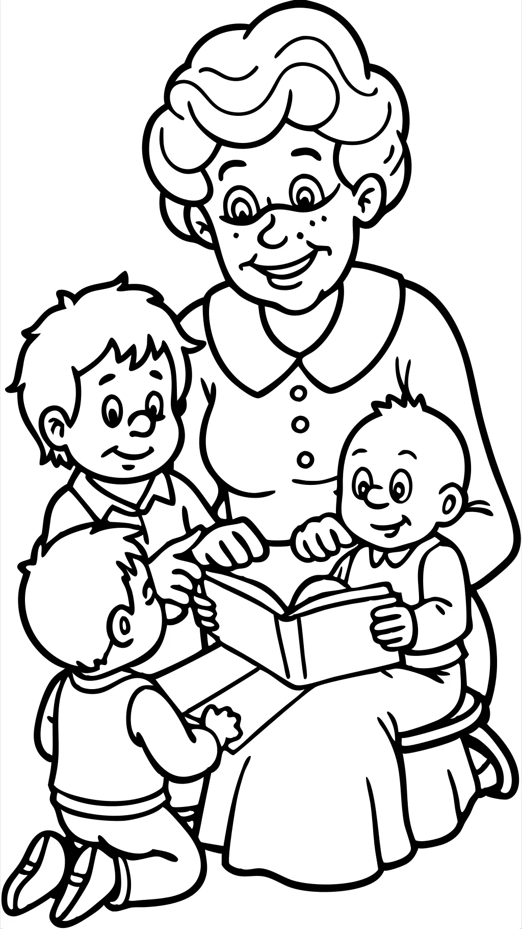 grandmother coloring pages